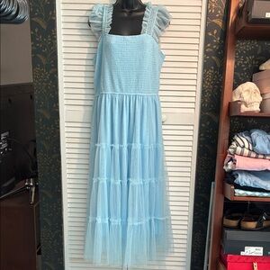 Light Blue Midi Dress